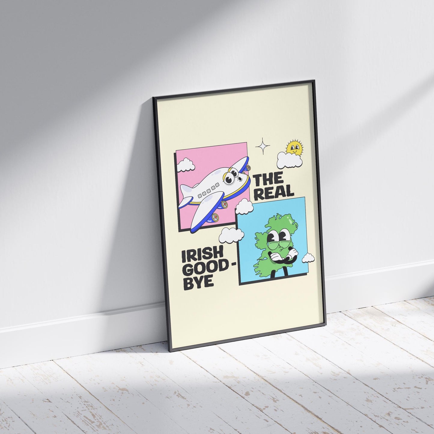 Retro Irish Print | The Real Irish Goodbye | Ireland Art