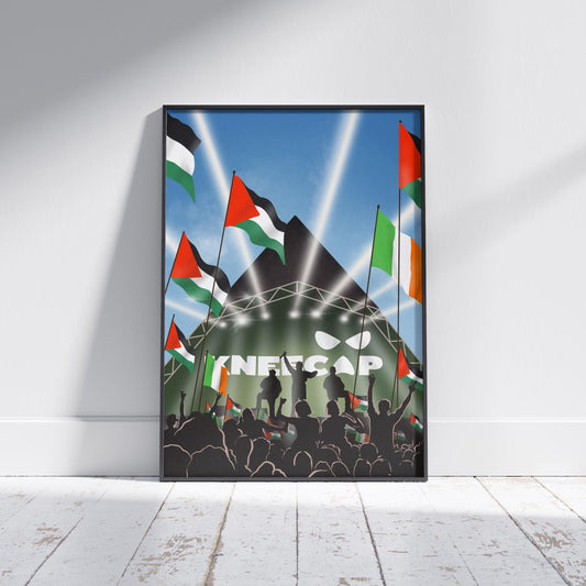 Kneecap Band - Free Palestine - Irish Festival Print
